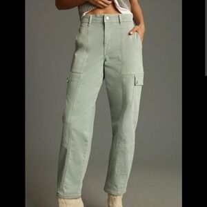 Anthropologie Utility Cargo Pants in Green